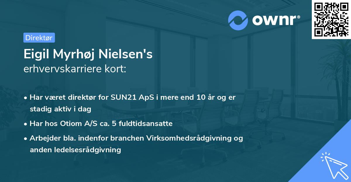 Eigil Myrhøj Nielsen's erhvervskarriere kort