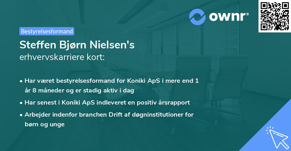 Steffen Bjørn Nielsen's erhvervskarriere kort