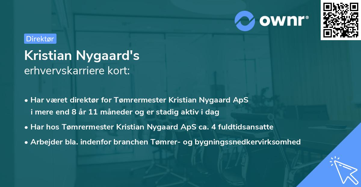 Kristian Nygaard's erhvervskarriere kort