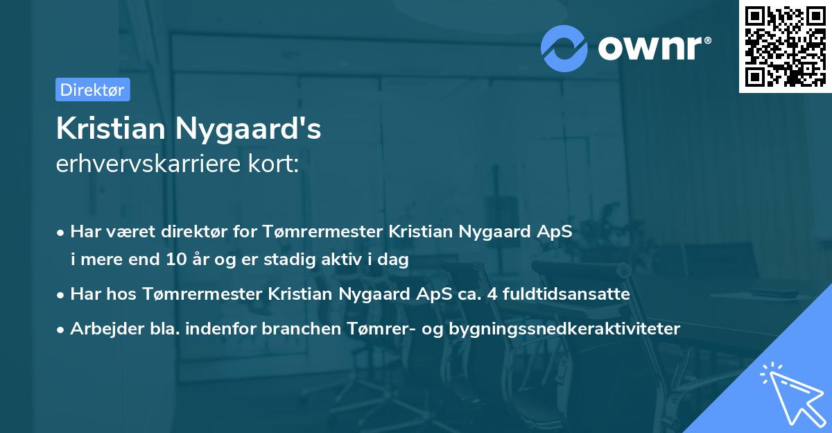 Kristian Nygaard's erhvervskarriere kort