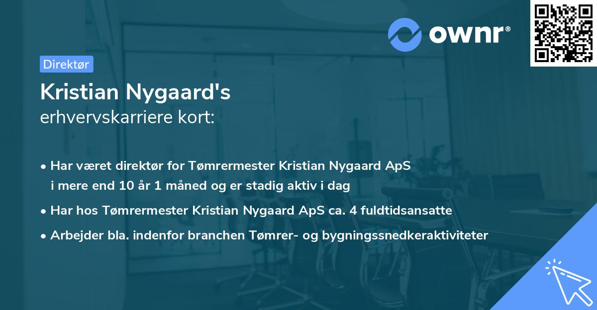 Kristian Nygaard's erhvervskarriere kort