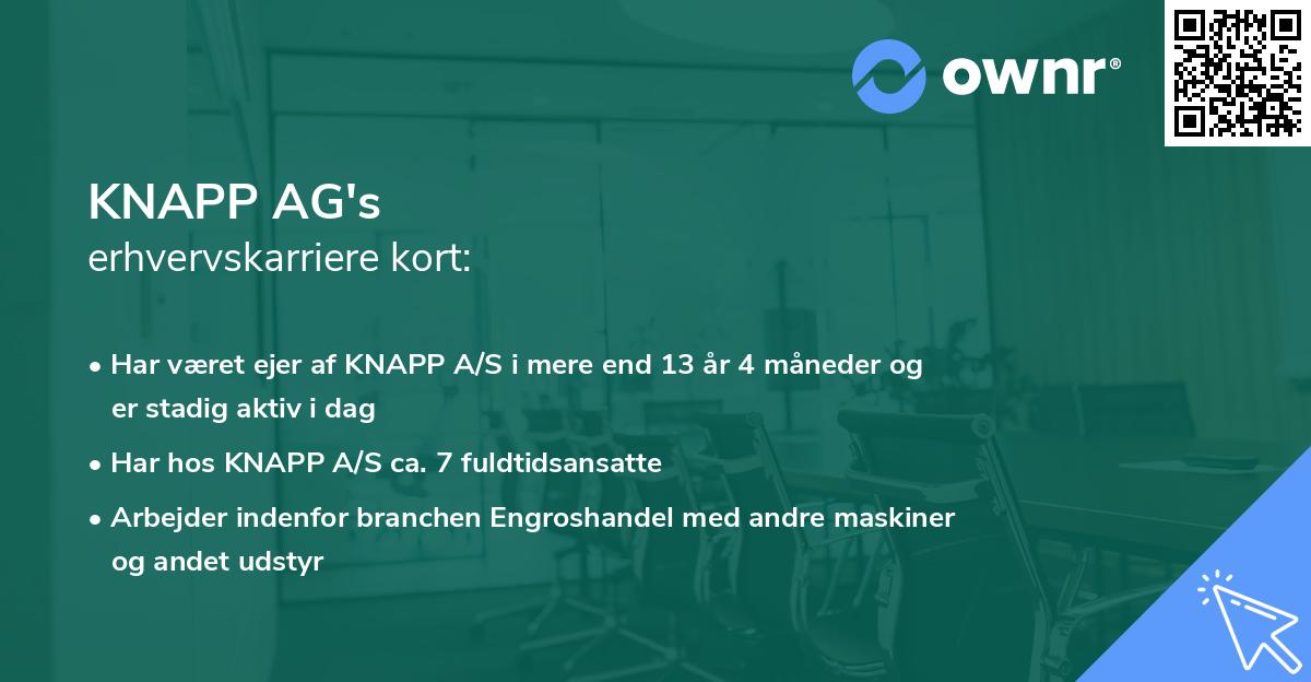 KNAPP AG's erhvervskarriere kort