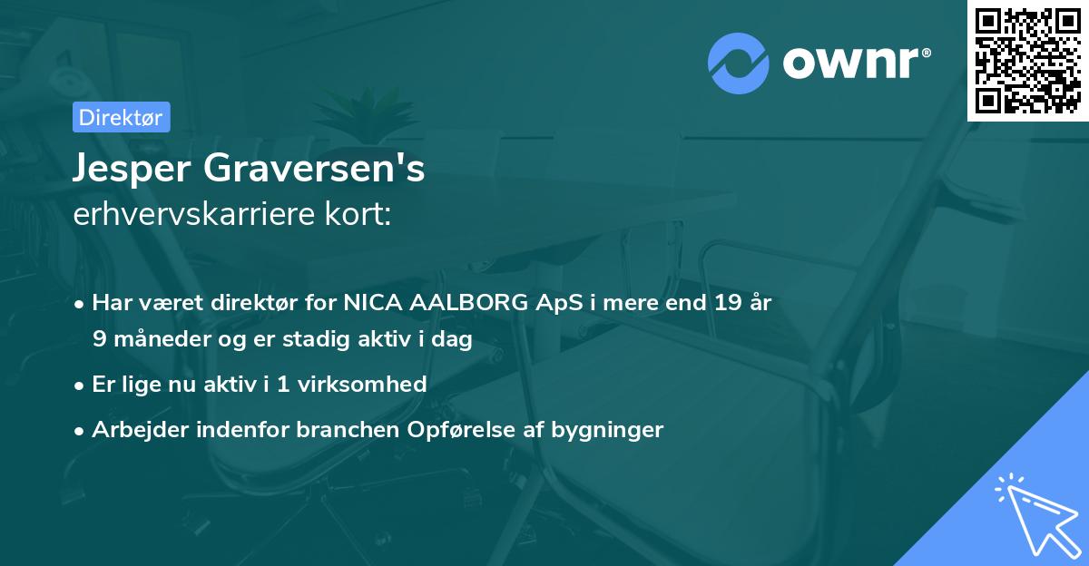 Jesper Graversen's erhvervskarriere kort