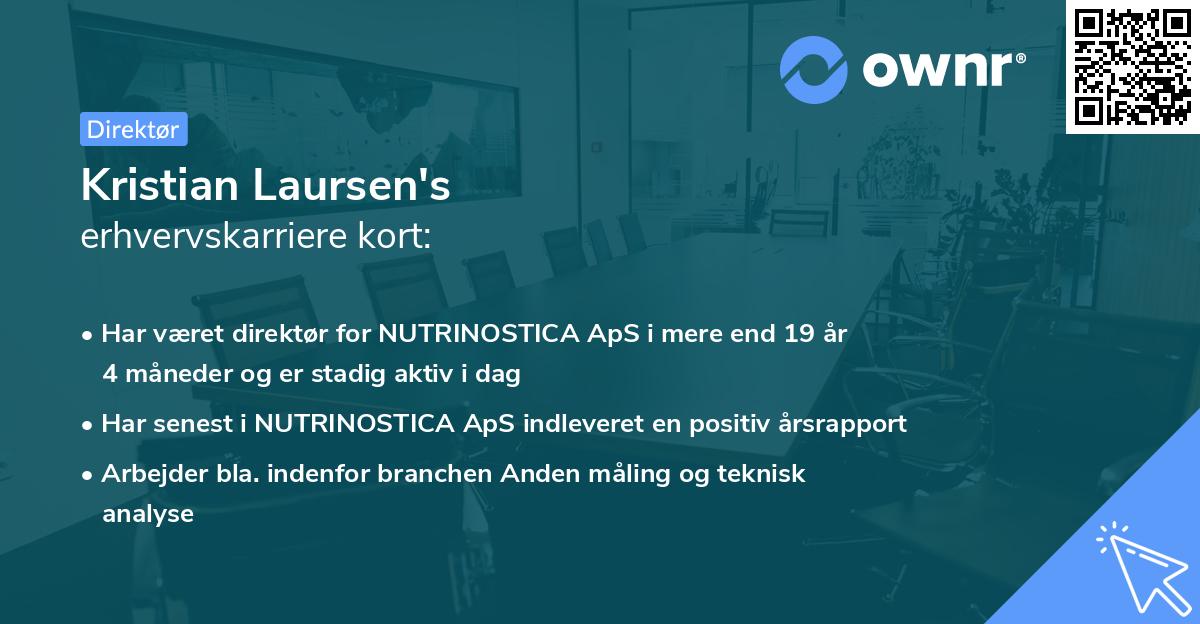 Kristian Laursen's erhvervskarriere kort