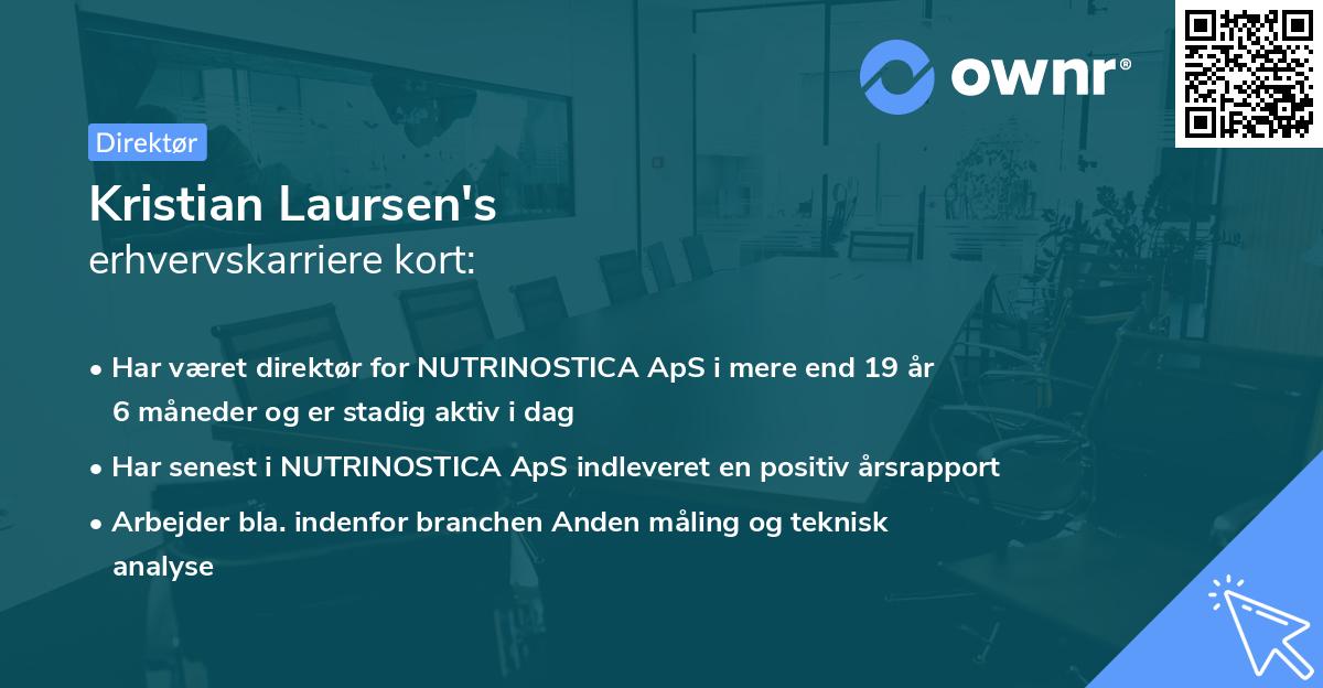 Kristian Laursen's erhvervskarriere kort