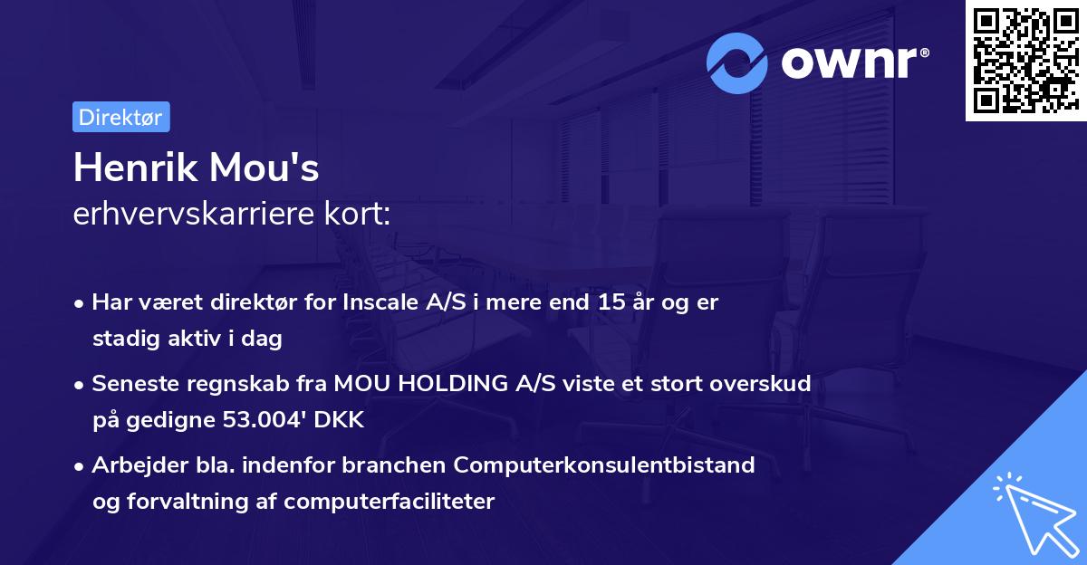 Henrik Mou's erhvervskarriere kort