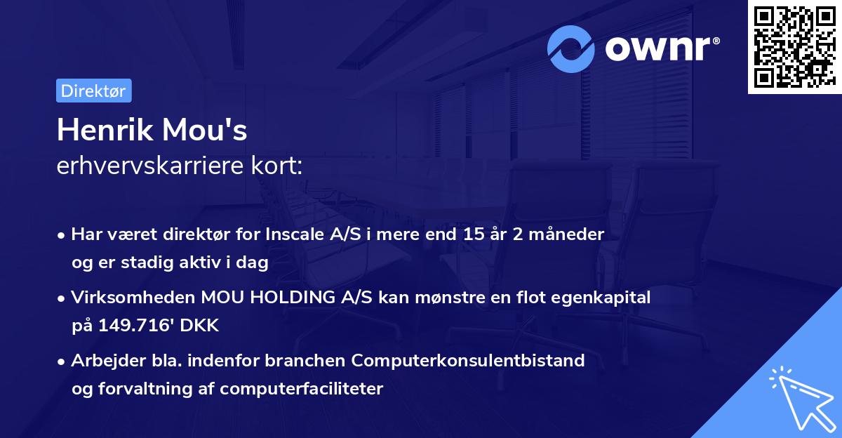 Henrik Mou's erhvervskarriere kort