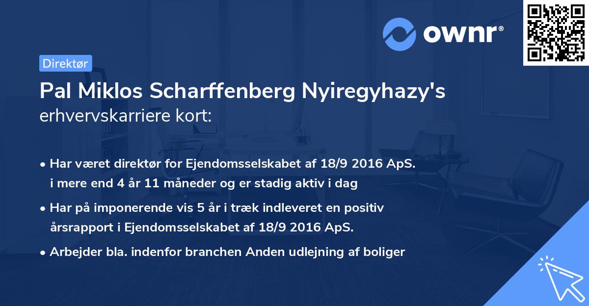Pal Miklos Scharffenberg Nyiregyhazy's erhvervskarriere kort