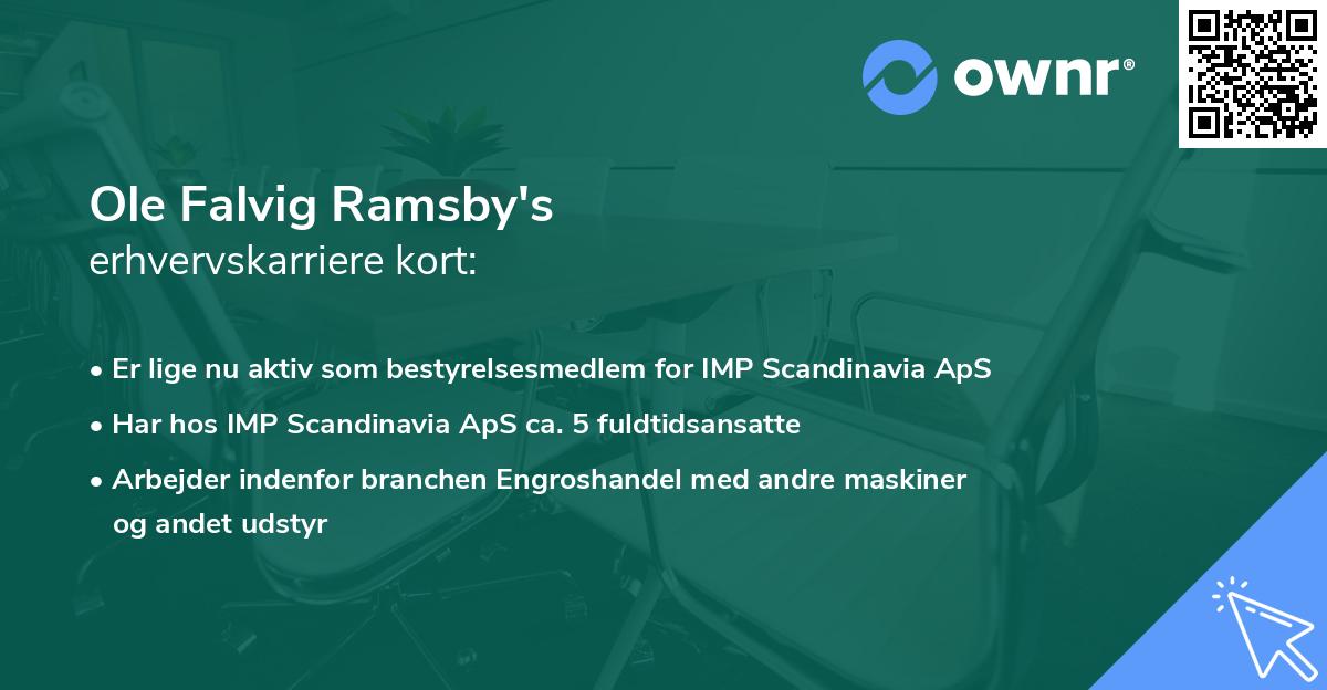 Ole Falvig Ramsby's erhvervskarriere kort