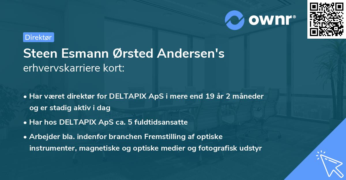 Steen Esmann Ørsted Andersen's erhvervskarriere kort