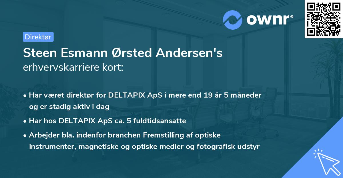 Steen Esmann Ørsted Andersen's erhvervskarriere kort