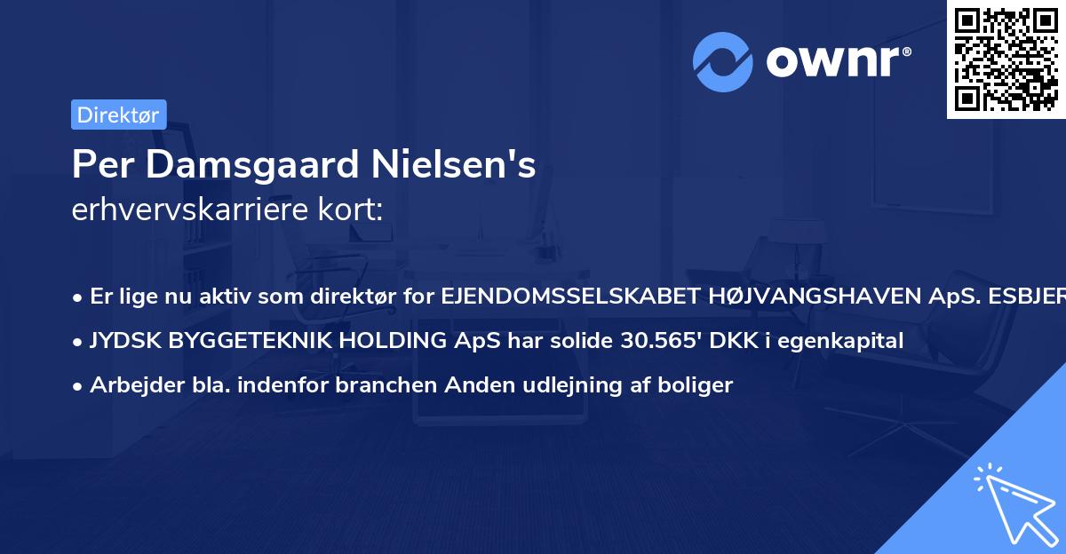 Per Damsgaard Nielsen's erhvervskarriere kort