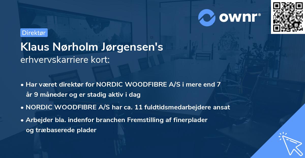 Klaus Nørholm Jørgensen's erhvervskarriere kort