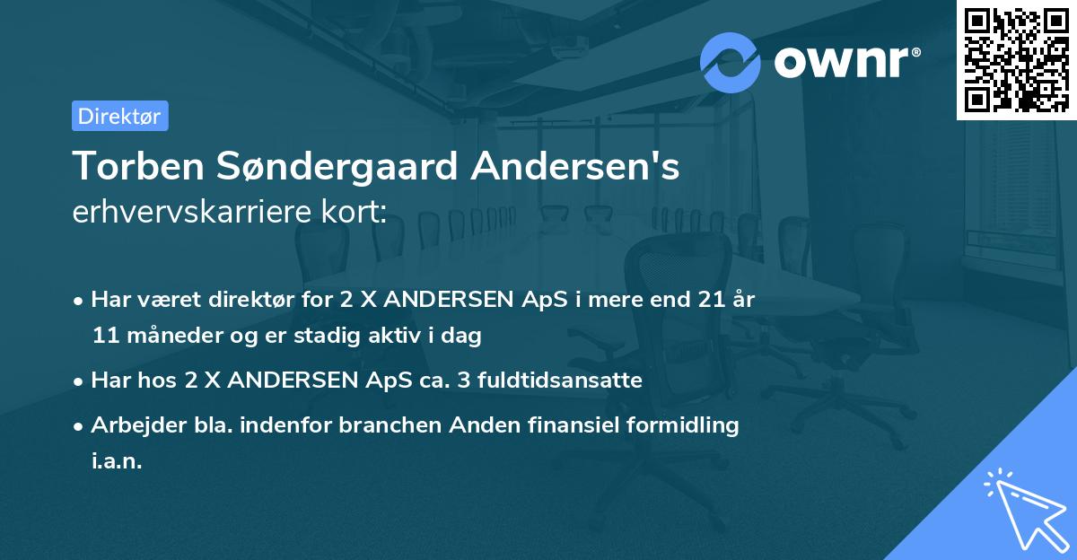 Torben Søndergaard Andersen's erhvervskarriere kort
