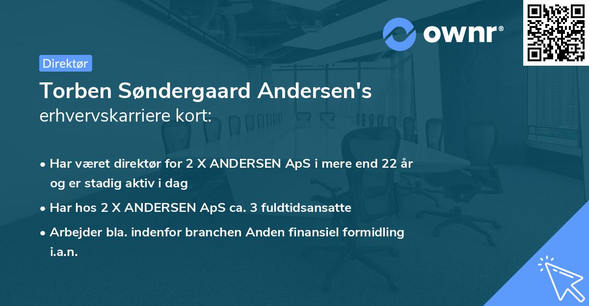Torben Søndergaard Andersen's erhvervskarriere kort