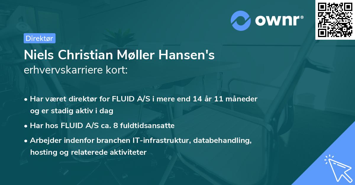 Niels Christian Møller Hansen's erhvervskarriere kort