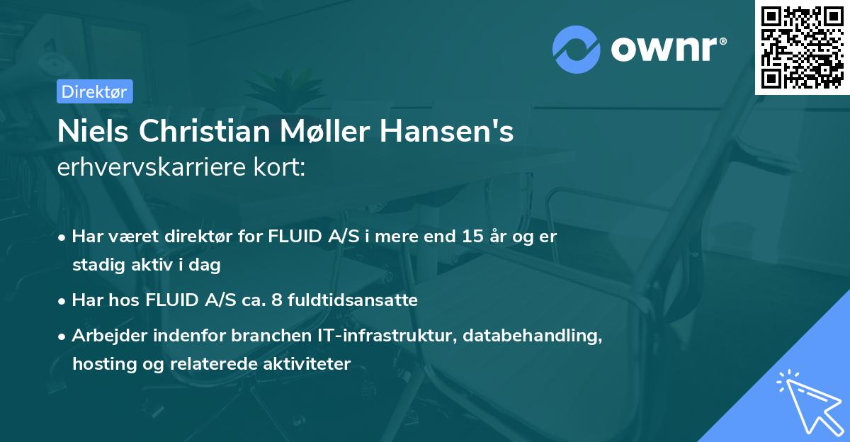 Niels Christian Møller Hansen's erhvervskarriere kort