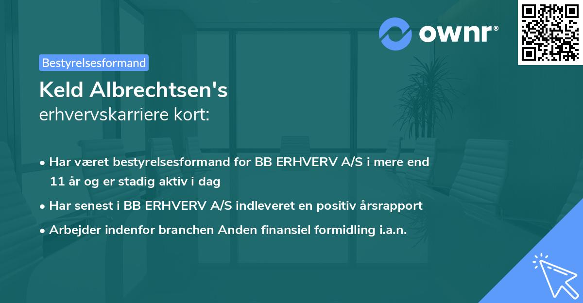 Keld Albrechtsen's erhvervskarriere kort