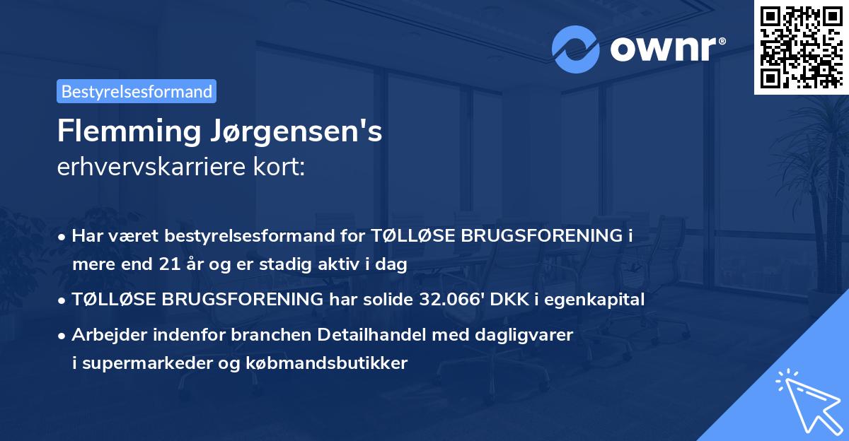 Flemming Jørgensen's erhvervskarriere kort