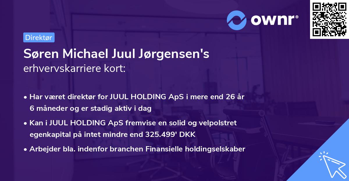 Søren Michael Juul Jørgensen's erhvervskarriere kort