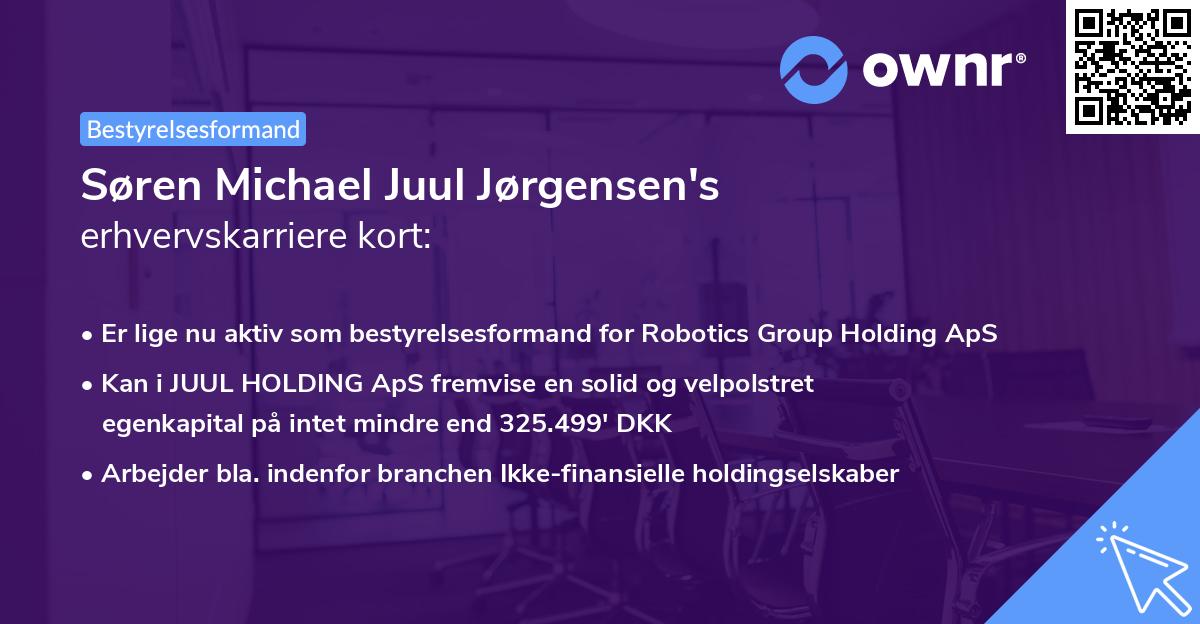 Søren Michael Juul Jørgensen's erhvervskarriere kort