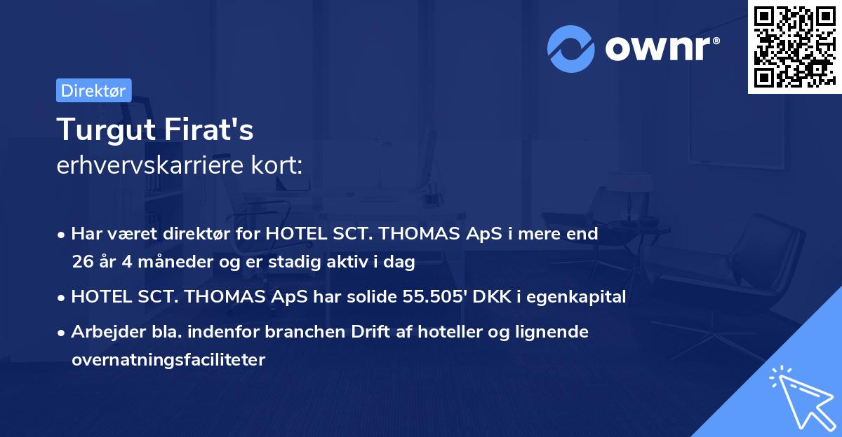 Turgut Firat's erhvervskarriere kort