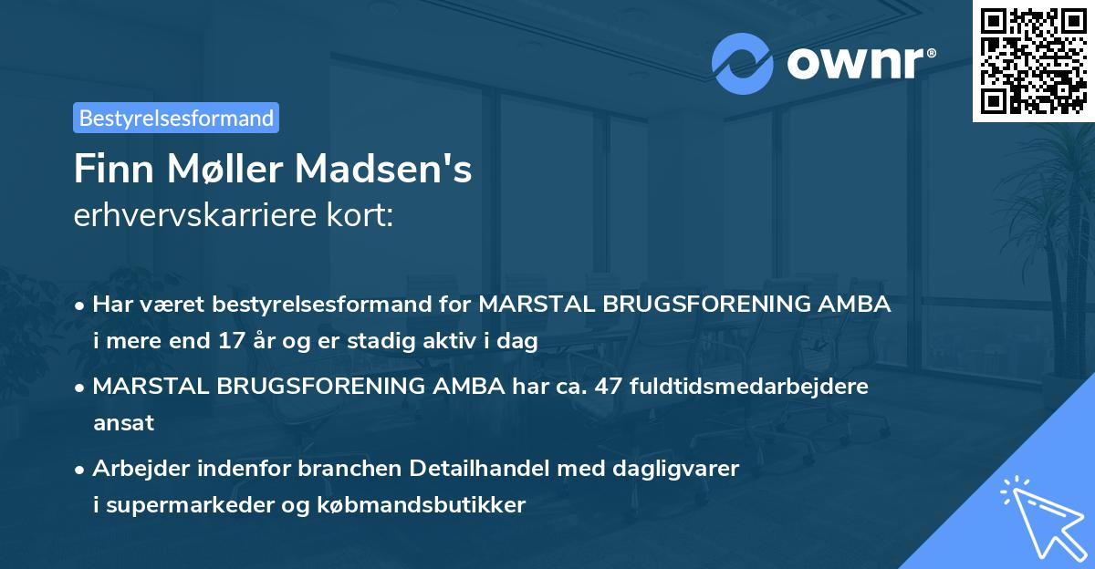 Finn Møller Madsen's erhvervskarriere kort
