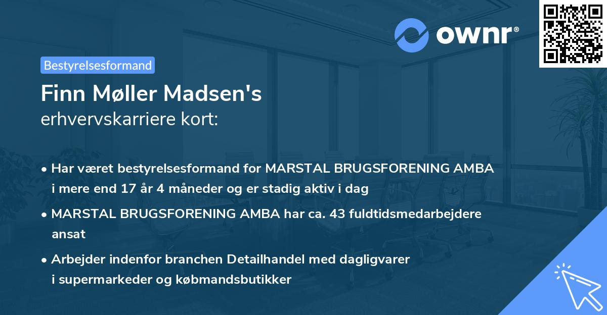 Finn Møller Madsen's erhvervskarriere kort