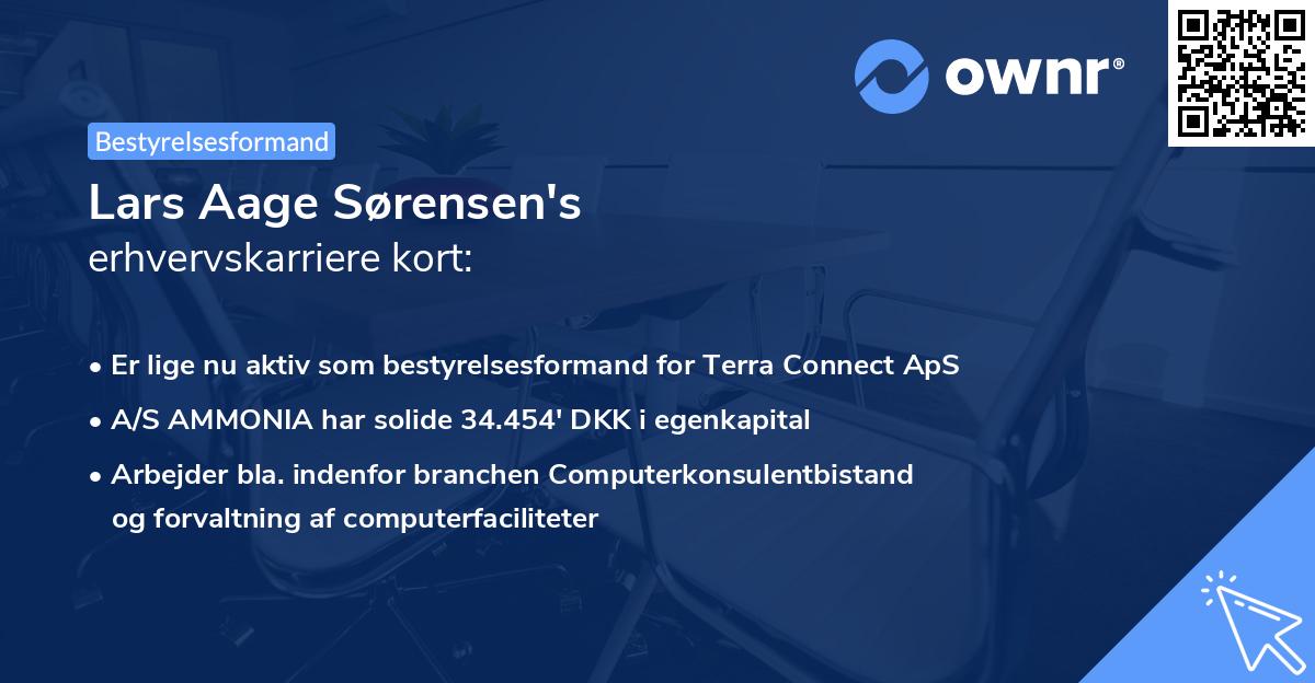 Lars Aage Sørensen's erhvervskarriere kort
