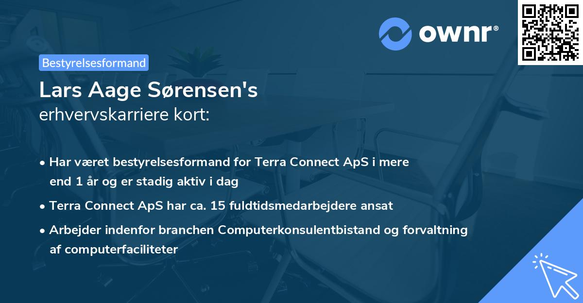 Lars Aage Sørensen's erhvervskarriere kort
