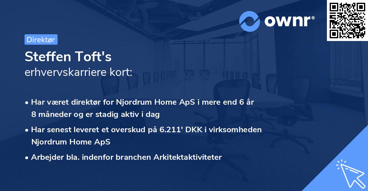 Steffen Toft's erhvervskarriere kort