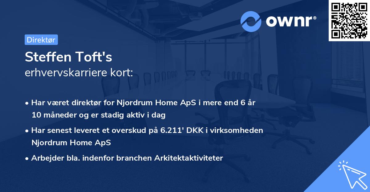 Steffen Toft's erhvervskarriere kort