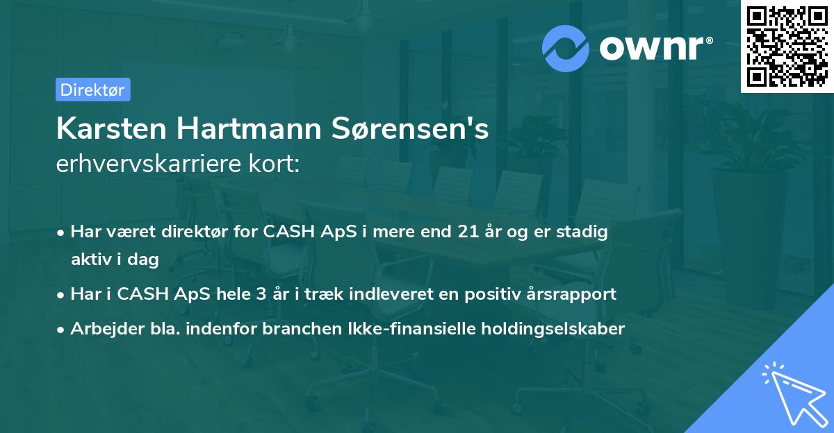 Karsten Hartmann Sørensen's erhvervskarriere kort