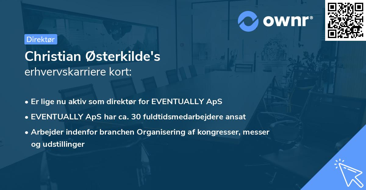 Christian Østerkilde's erhvervskarriere kort