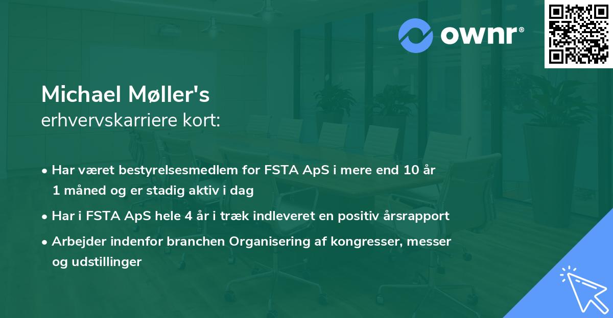 Michael Møller's erhvervskarriere kort