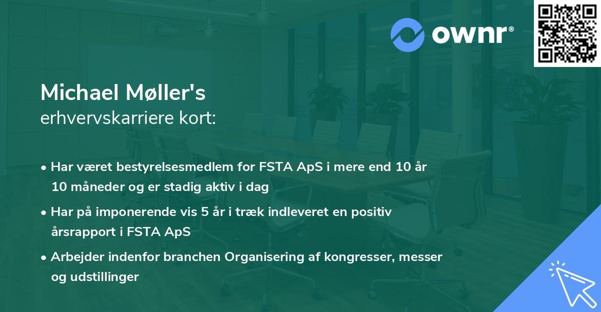 Michael Møller's erhvervskarriere kort
