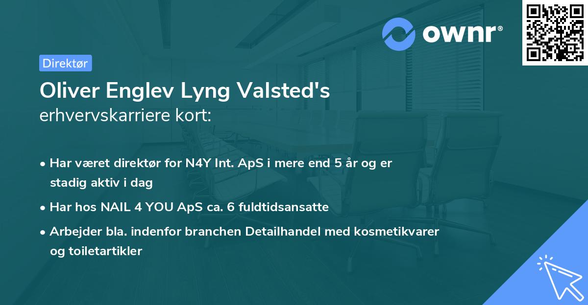 Oliver Englev Lyng Valsted's erhvervskarriere kort