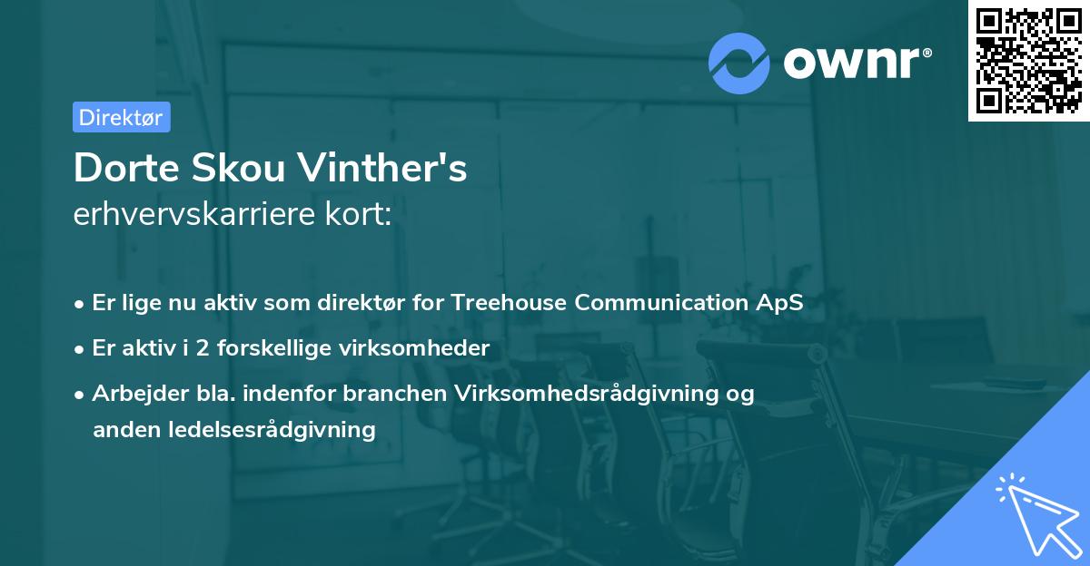 Dorte Skou Vinther's erhvervskarriere kort