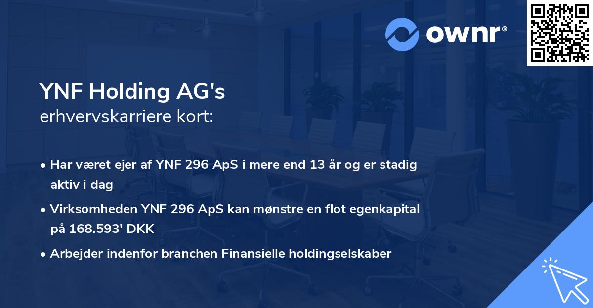 YNF Holding AG's erhvervskarriere kort