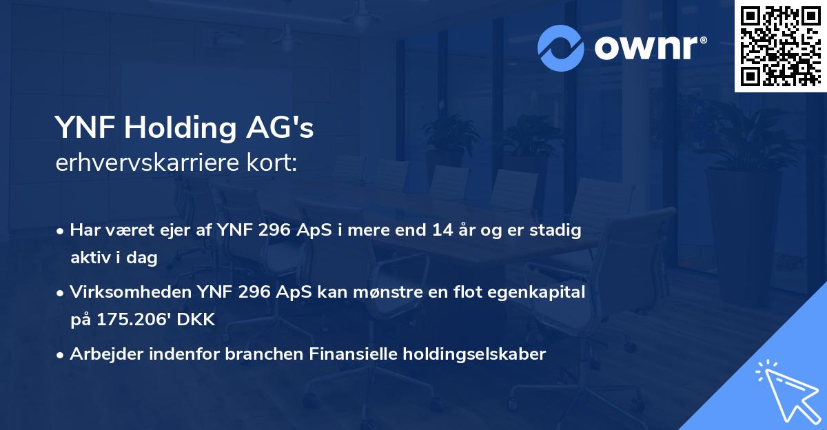 YNF Holding AG's erhvervskarriere kort