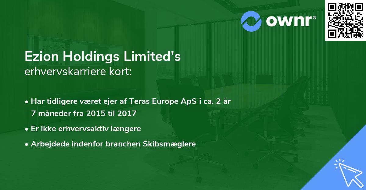 Ezion Holdings Limited's erhvervskarriere kort