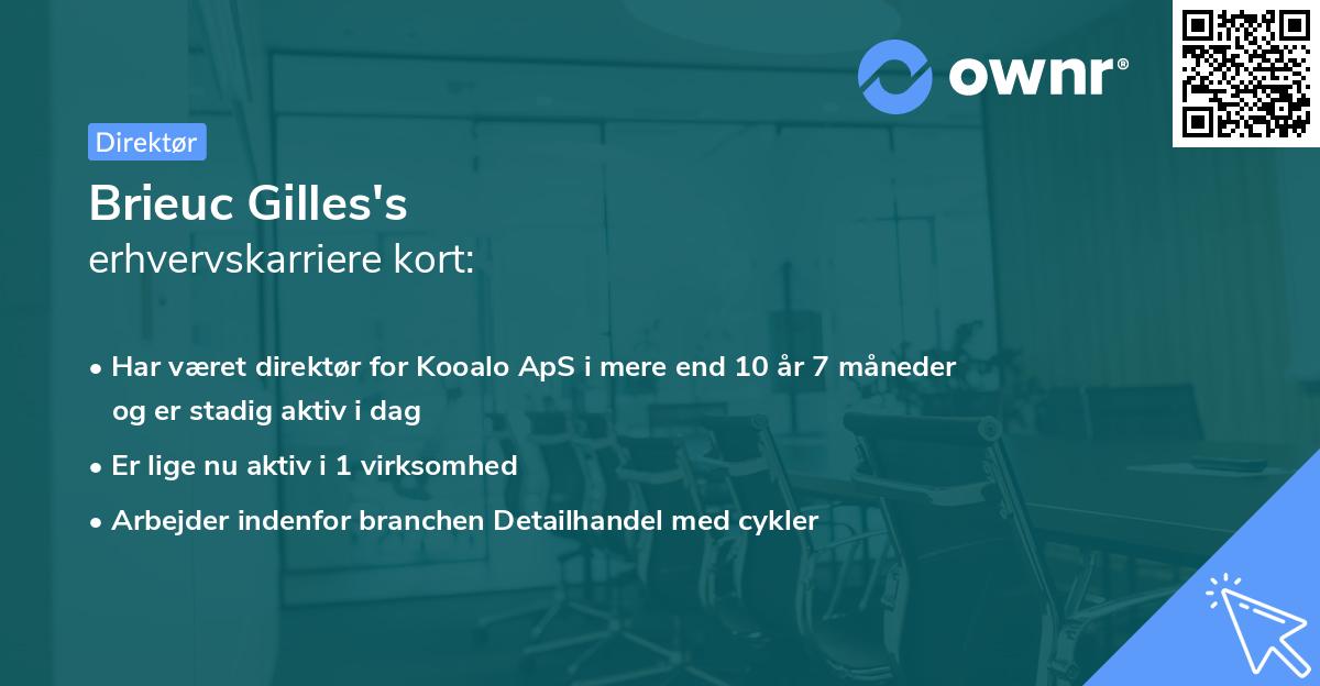 Brieuc Gilles's erhvervskarriere kort