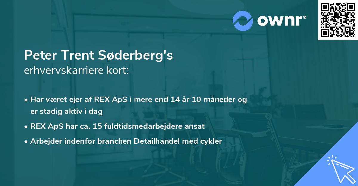 Peter Trent Søderberg's erhvervskarriere kort