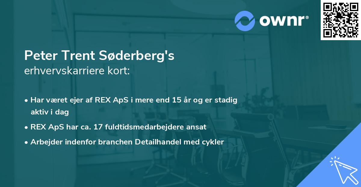 Peter Trent Søderberg's erhvervskarriere kort