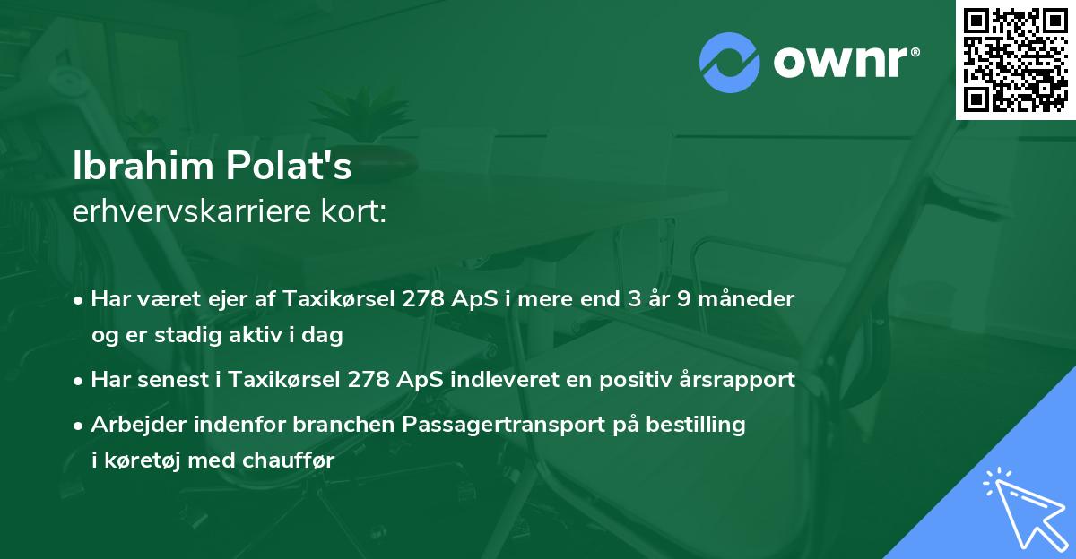 Ibrahim Polat's erhvervskarriere kort