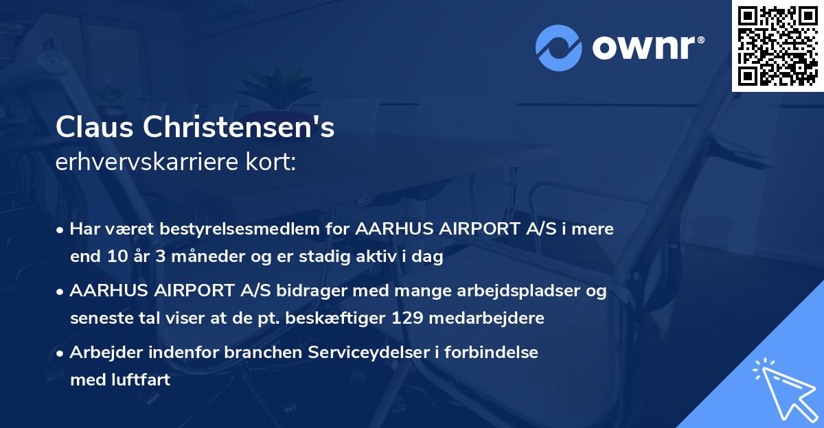 Claus Christensen's erhvervskarriere kort