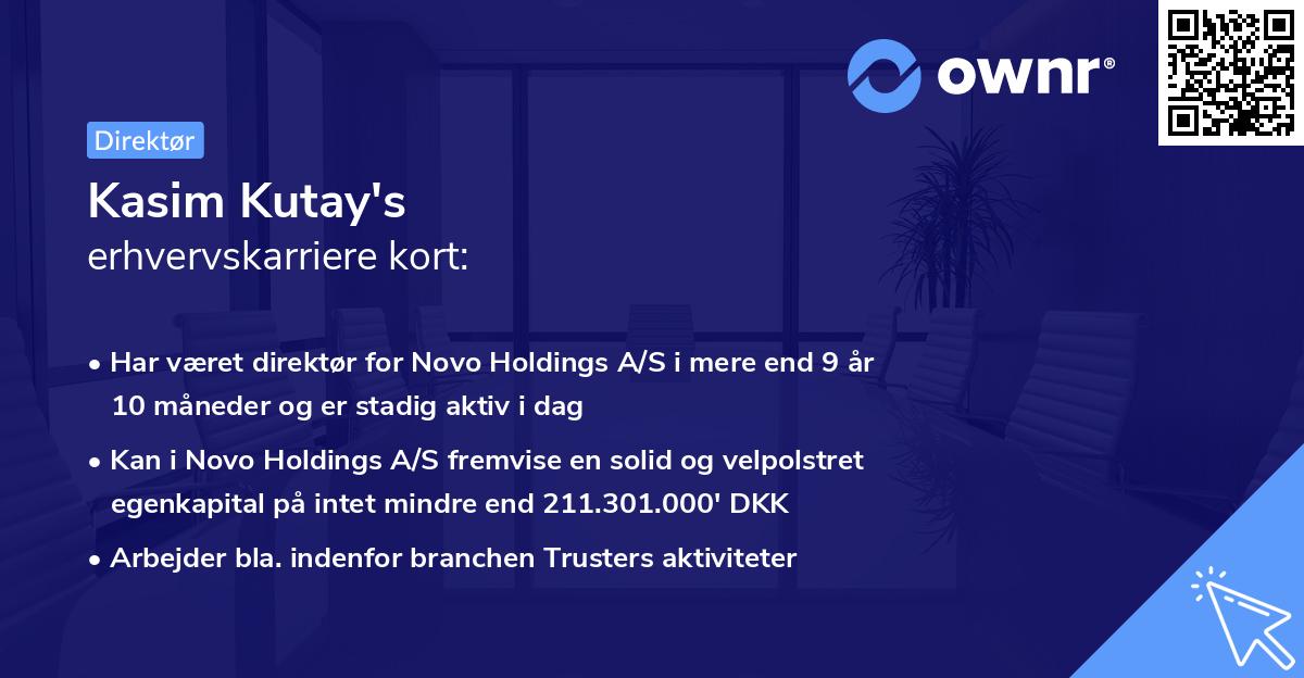 Kasim Kutay's erhvervskarriere kort