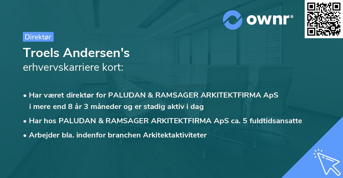 Troels Andersen's erhvervskarriere kort