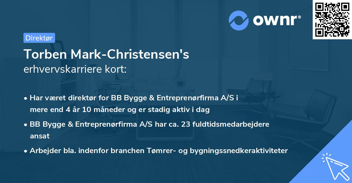 Torben Mark-Christensen's erhvervskarriere kort
