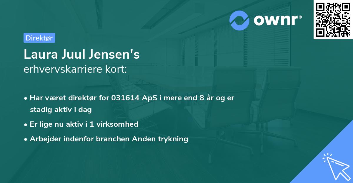 Laura Juul Jensen's erhvervskarriere kort